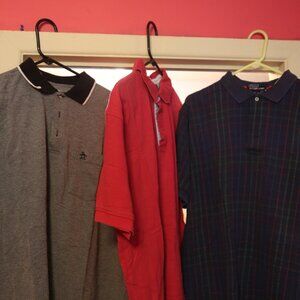 3 XL polos, tommy hilfiger, grand slam, polo ralph lauren